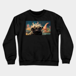 Emma the Pugosaurus Crewneck Sweatshirt